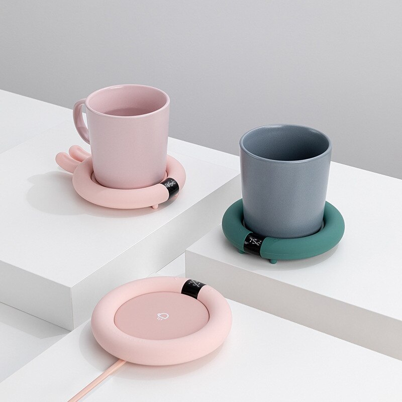 XIAOMI-calentador de velocidad de café 3life, taza con pantalla Digital, posavasos de calefacción inteligente, ajuste de aislamiento de temperatura