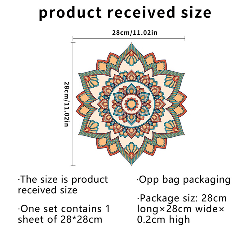 Bohemian Wall Decal Mandala Headboard Decals Bedroom Yoga Studio Meditation Room Home Decor Window Art Vinyl Stickers