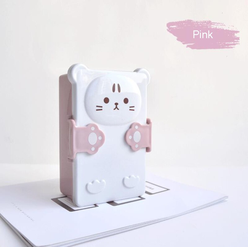 Lovely Cartoon Bento Box Double Layer Plastic Sandwich Lunch Box Food Bento Box Microwave Oven for Kids alimentaire Case