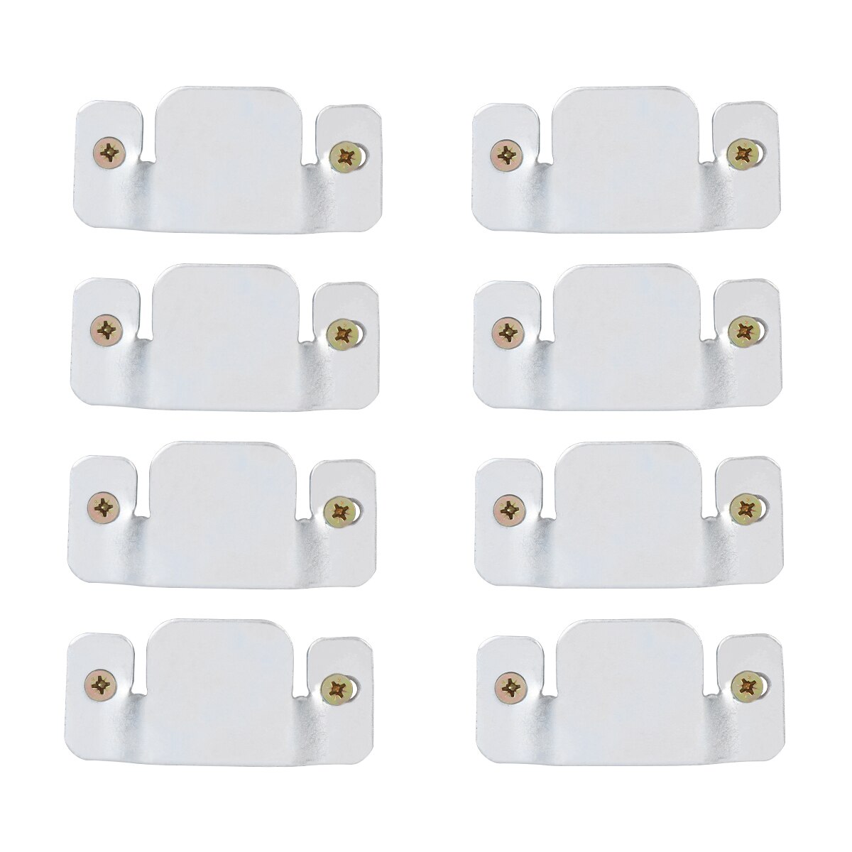 8pcs Universal Sectional Sofa Interlocking Furniture Connector with 16pcs Screws:  1