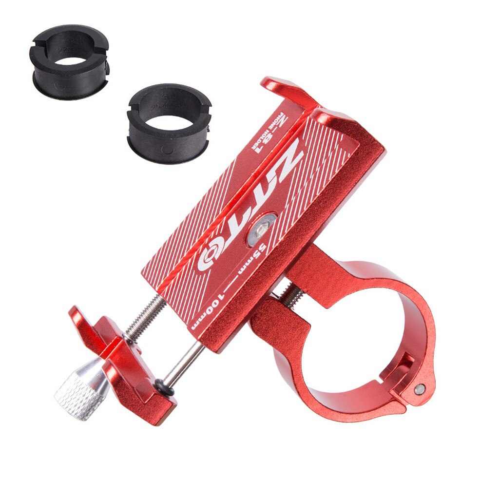 Accessoires vélo vélo support pour téléphone suporte celulaire moto soporte bicicleta aluminium porte-moto montage guidon téléphone: Rouge