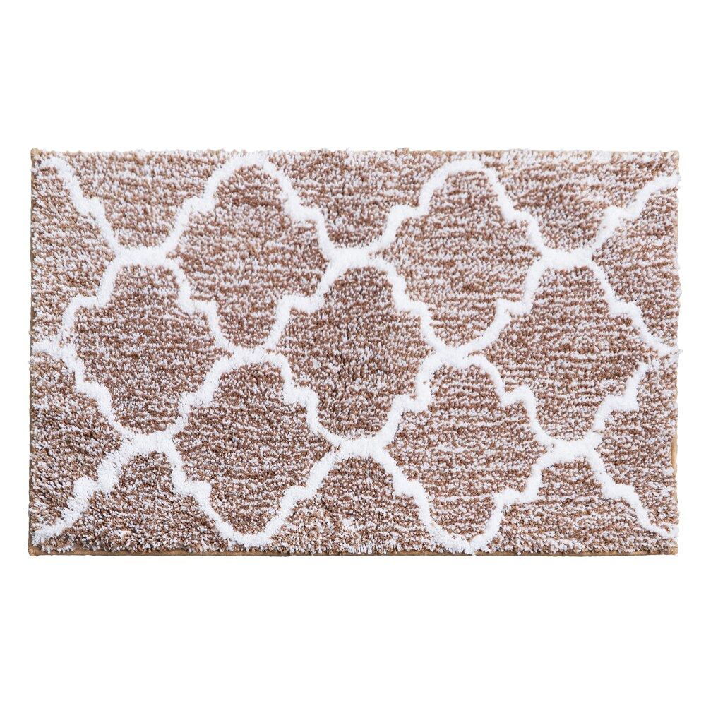 Moroccan Bathroom Mats Non-slip Microfiber Soft Absorbent Bath Floor Mats Shower Rugs 45x65cm/50x80cm/45x120cm Grey Navy Coffee: Coffee / 40x60cm
