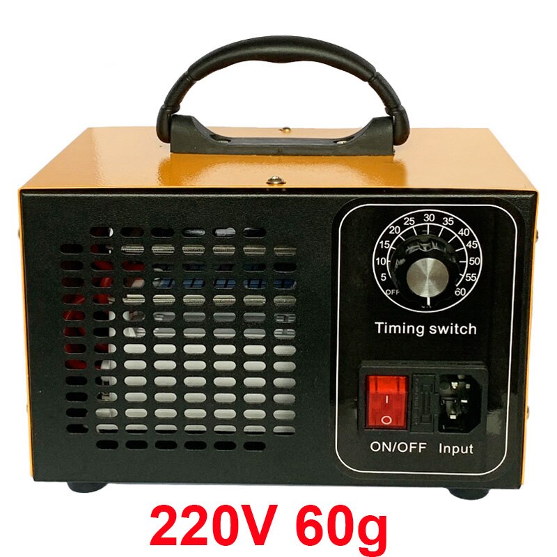 60g/ h ozongenerator luftrenare luftrenare desinfektion sterilisering digital display timer  o3 ta bort lukt ozon maskin: 60g