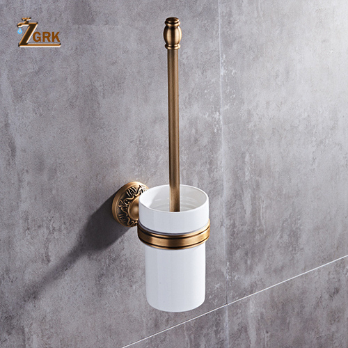 Zgrk space aluminium badeværelsesserie antik børstet håndklædering toiletpapirholder kopholder morgenkåbekrog badeværelse hardware: Gjl 03f