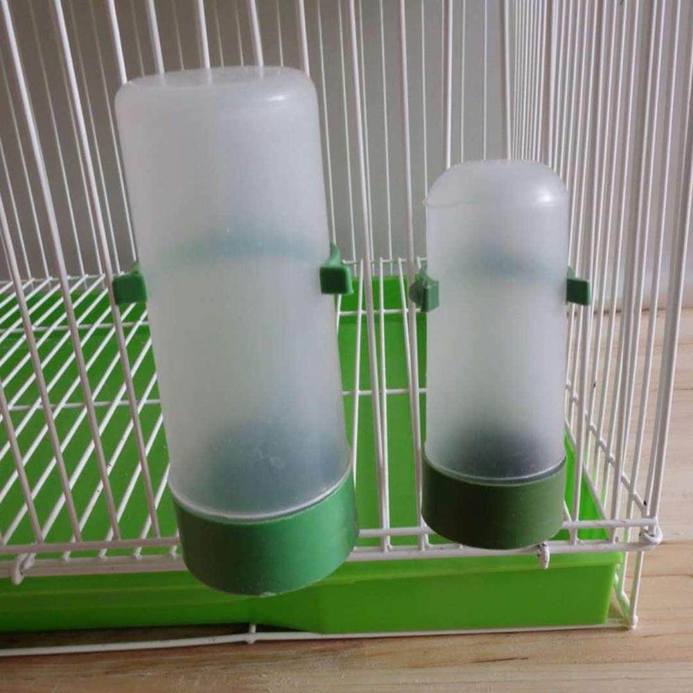 1pcs Bird Water Drinker Feeder Automatic Drinking Fountain Pet Parrot Cage Bottle Drinking Cup Bowls Pet Bird Supplies Dispenser