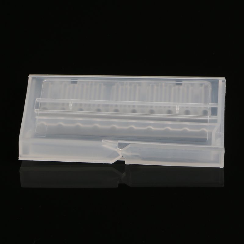 10 Gaten Nail Boor Case Plastic Lege Opbergdoos Frezen Houder