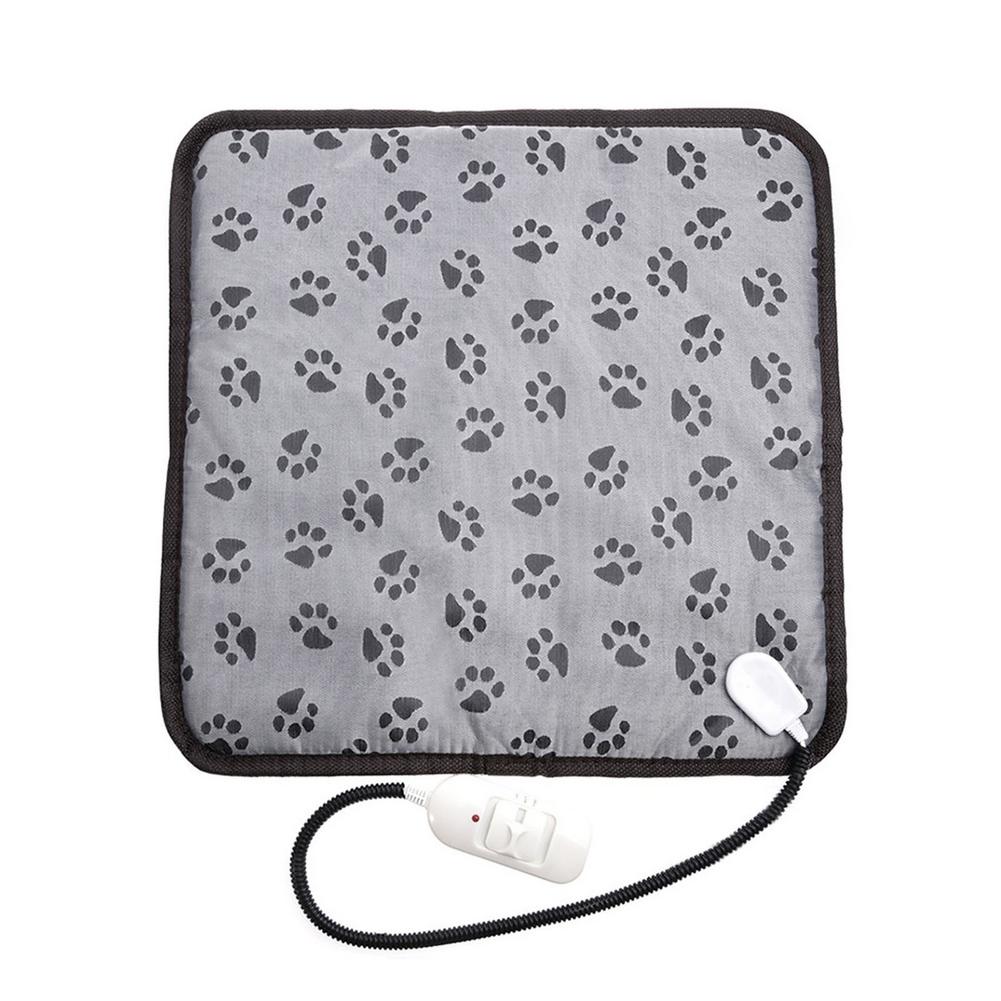 Cuscino riscaldante per coperta elettrica per animali domestici cuscino per sedia a temperatura regolabile anti-morso impermeabile per cani: US  45 x 45cm