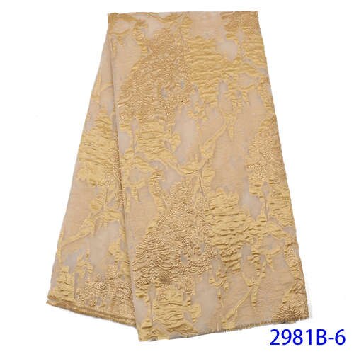 Tecidos de renda líquida nigeriano bordado brocado tecido renda alta qualidade africano francês tule renda para a mulher KS2981B-1: Picture 6