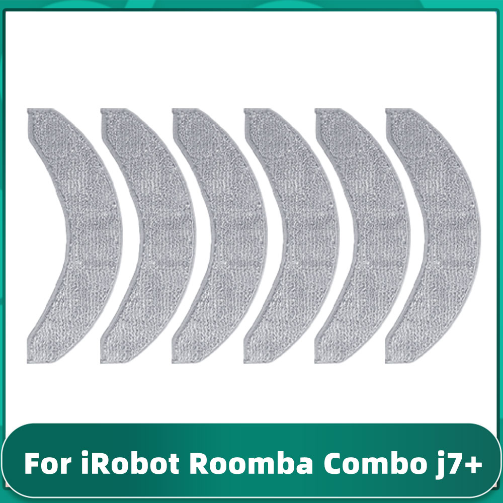 Kompatybilny z ( iRobot Romba Combo j7+ / j9+ / 10 Max ) Wałek, szczotka boczna, worek na kurz, mop, części zamienne i akcesoria do odkurzaczy robotów.: Czerwony