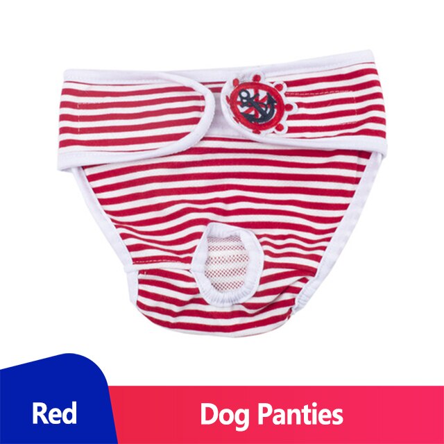 Couches pour chiens femelles, sous-vêtements menstruels, culotte pour chiens Tech de Terek, culottes hygiéniques réutilisables pour protection des chiens: Red / XXL