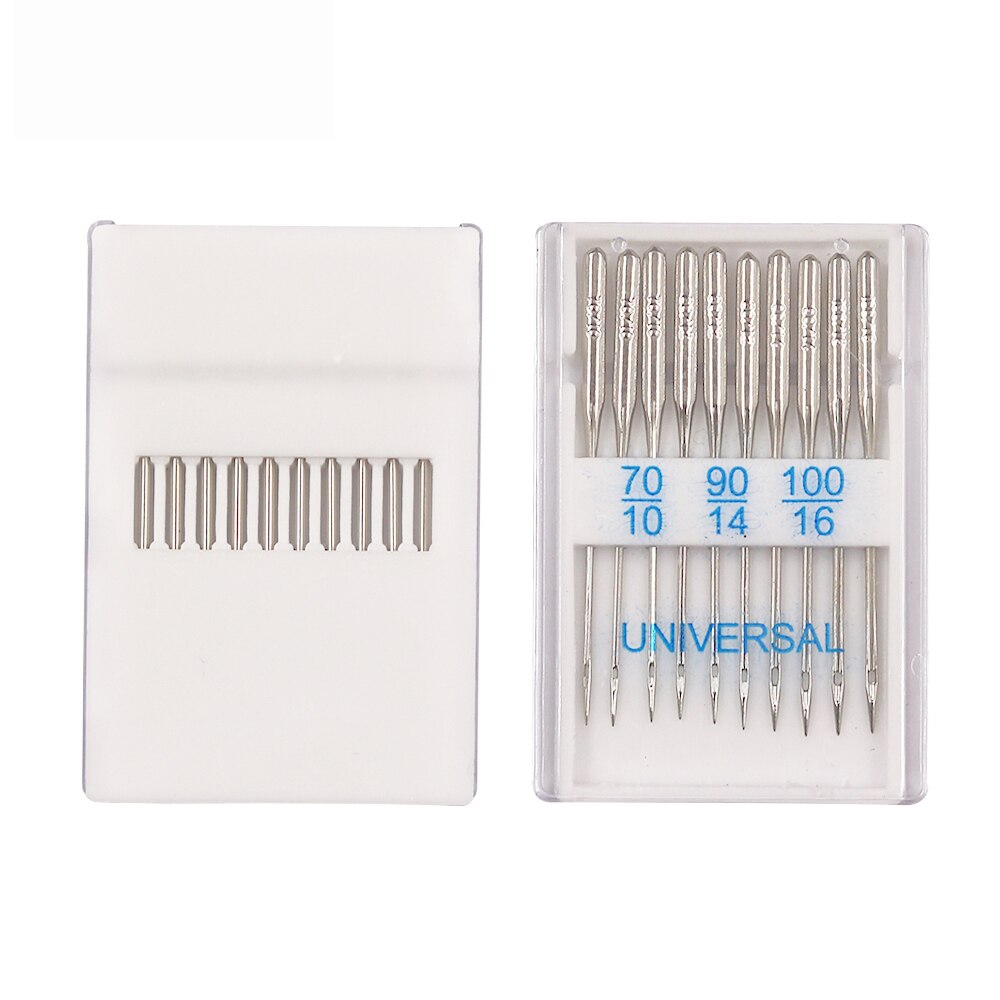 20Pcs Mixed Size Jeans Universal Sewing Machine Needles Domestic Stainless Steel Sewing Needles for All Domestic Sewing Machine