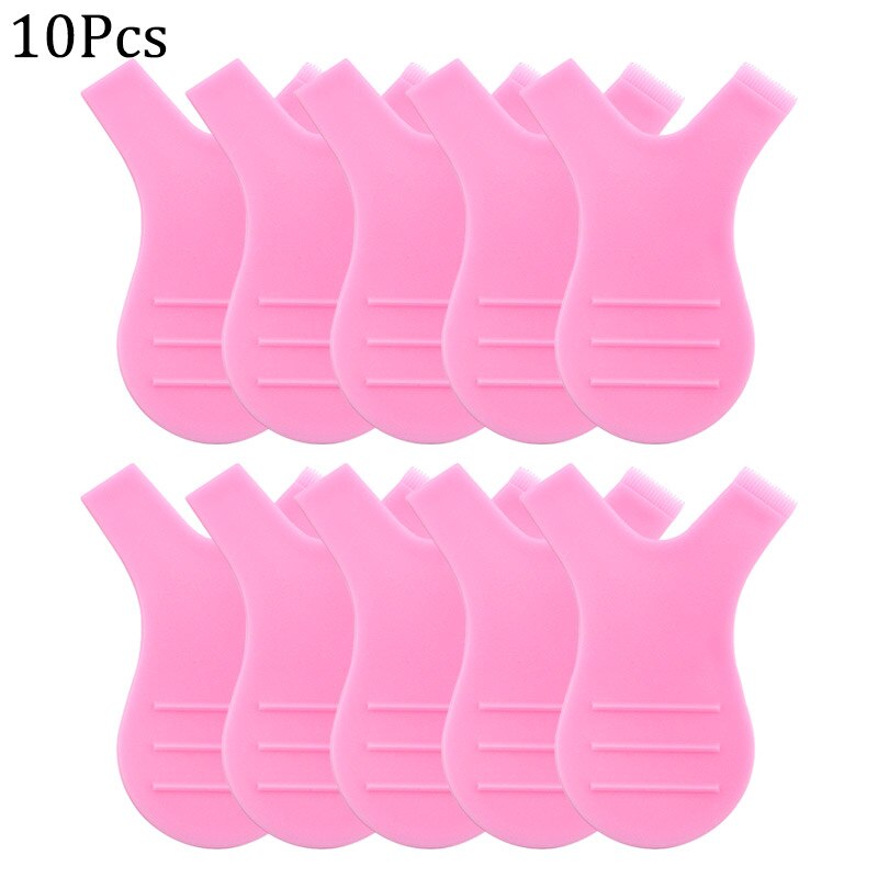 6 st återvinningsstavar för ögonfranspermanent sml silikon ögonfranspermanentstavar för ögonfranspermanent ögonfransförlängning shields kuddar: Rosa 10 st