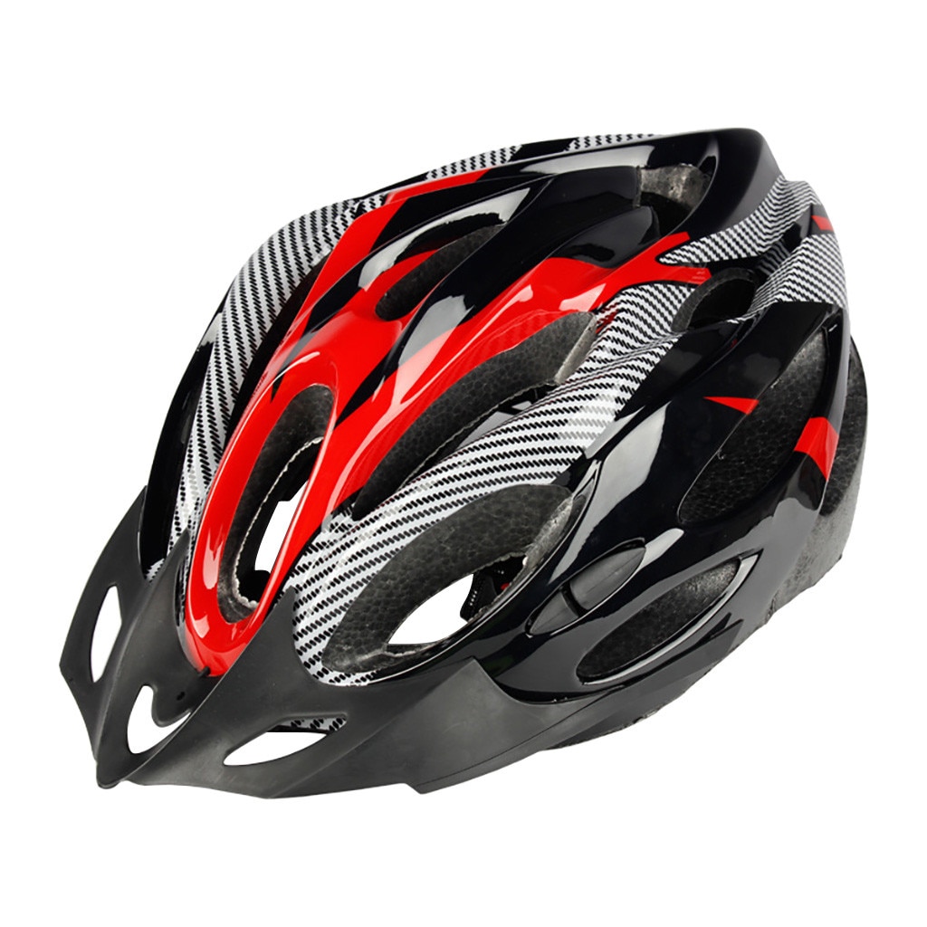 Unisex Fietshelm Led Verlichting Vizieren Voor Mannen Vrouwen Ademend Ultralight Sport Fietshelm Mtb Mountain Road Fiets Helm: Rood