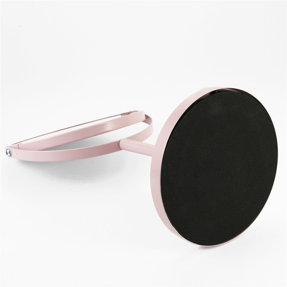 Miroir de maquillage à Double face, grand miroir de table rotatif de 6.7 pouces, pour toilette cosmétique