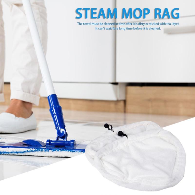 Driehoek Vorm Stoom Wasbaar Mop Doek Cover Microfiber Floor Cleaning Vervanging Pads E5M1