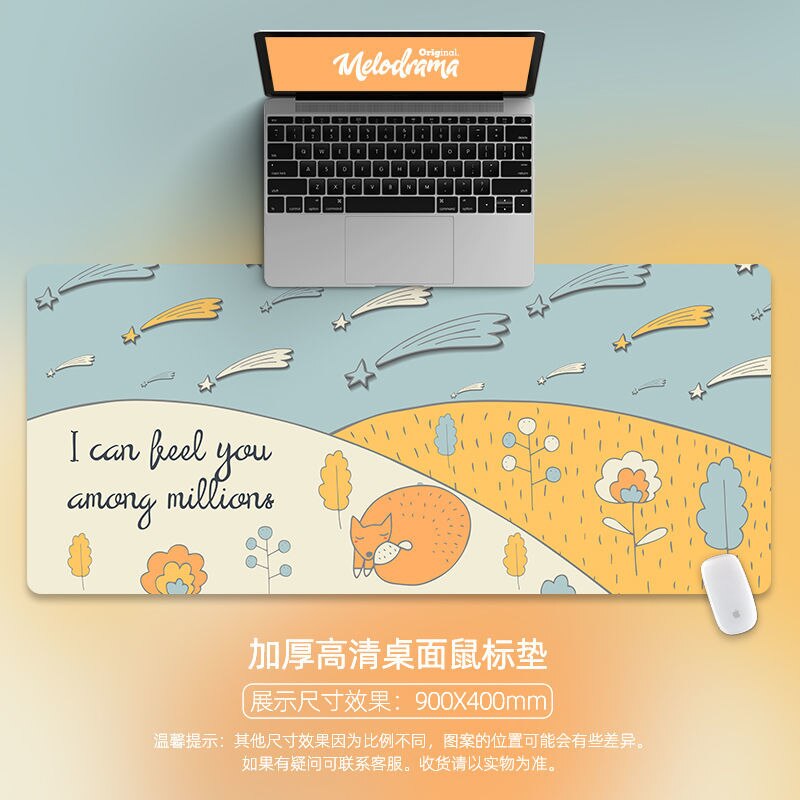 Desk Mats Mouse Pad Cute Kawaii Desk Pad Kawaii Mouse Pad Deskpad for Home Computer Keyboard Gaming Office Accessories 80x30cm: 300x800x2mm 12