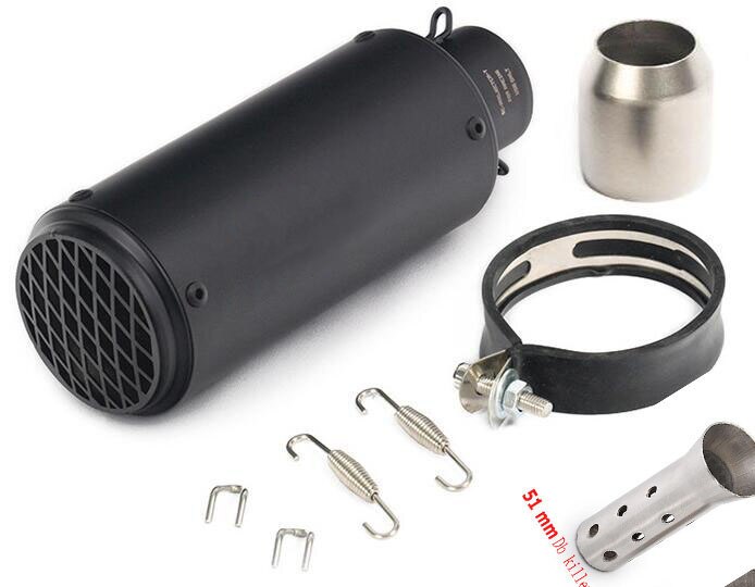 38mm bis 60mm motorrad auspuffrohr mit DB mörder Schwarz Auspuffrohr Schalldämpfer Verbinden sterben Adapter für edelstahl stahl gp-projec