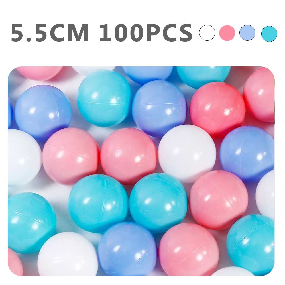 100pcs Baby Size Mix Color Plastic Pit Balls Safe Kids Pastel Multi Colorful Combination Mixed Play Ball Pack Pool Soft Toy: WJ3251B