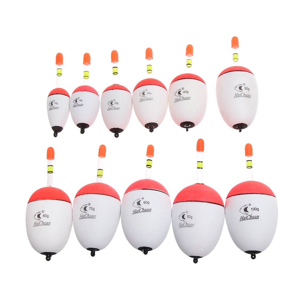 Flotadores de pesca EVA de 10-100g, cebo luminosos para pesca en el mar, accesorios de equipo de pesca de carpa corcho de pesca de plástico, 1 ud.