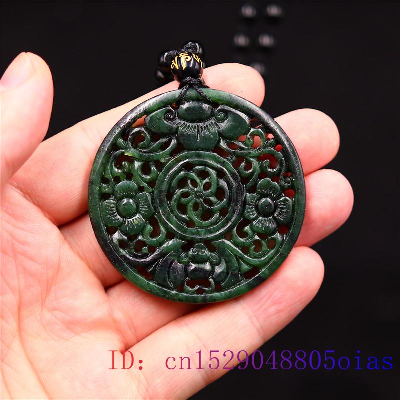 Jade Bat Hanger Mode Gesneden Charm Sieraden Chinese Ketting Natuurlijke Zwart Groen Amulet