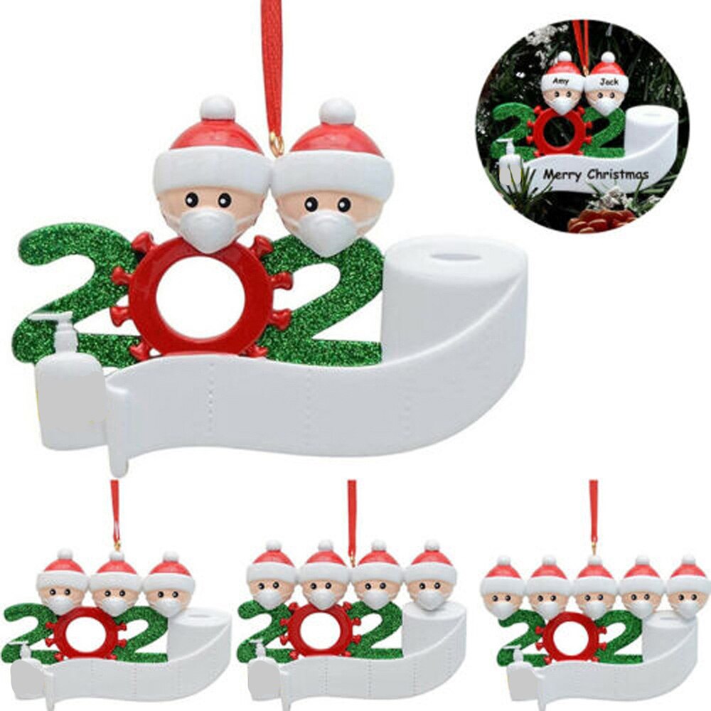 Sødt legetøj julepynt gør det selv navn velsignelser pvc maske snemand juletræ hængende vedhæng sødt julepynt børn