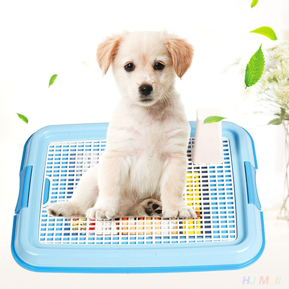 Portable Pet Dog Indoor Restroom Training Potty Pee Toilet Fence Tray Pad