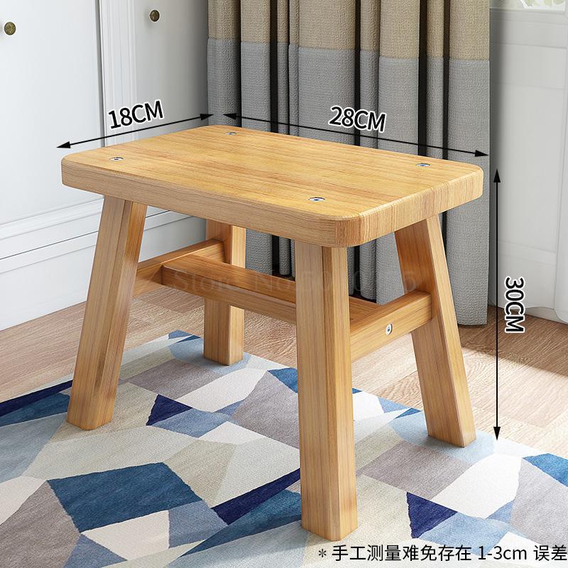 Banco de bambú de verano, zapatos cortos de cambio, zapatos, taburete, taburete para adultos, casa, sala de estar, madera sólida para niños y niños: VIP 2