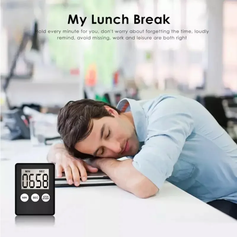 Magnet Küche Kochen Timer LCD Digital Bildschirm Küche Timer Quadrat Kochen Timer zählen Countdown Wecker für sterben Küche