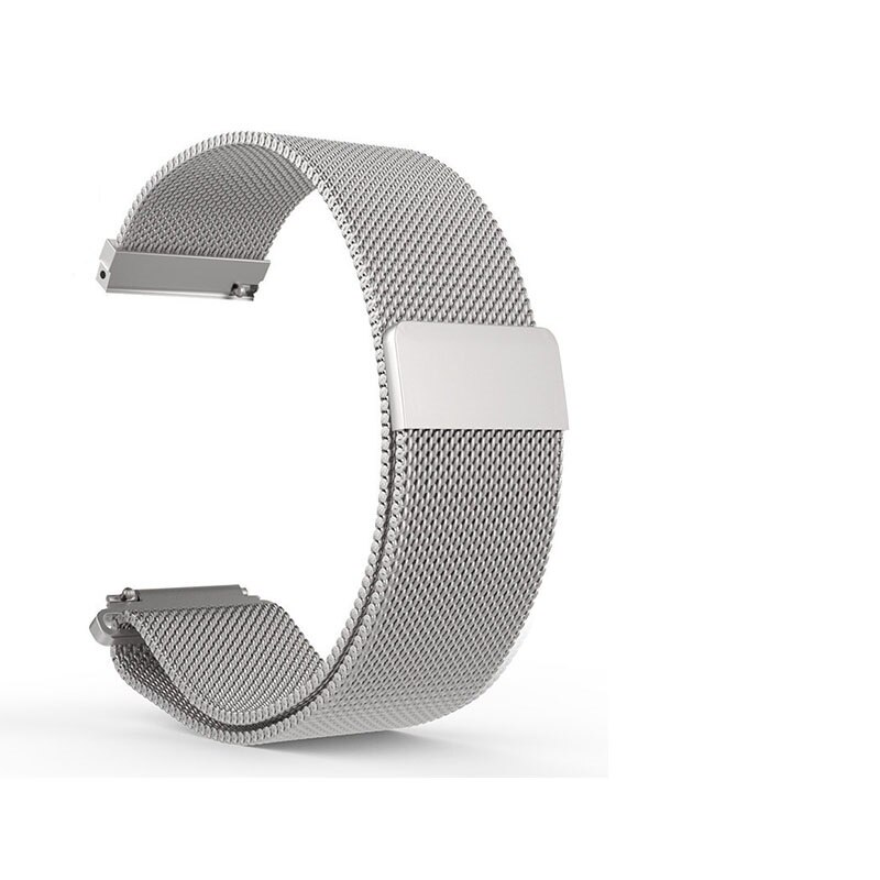 22mm Metall Band Für Xiaomi Huami Amazfit Tempo Armband Milanese Schleife Magnetische Strap für Amazfit Tempo Stratos 2 Gürtel ersatz: Mesh Silver