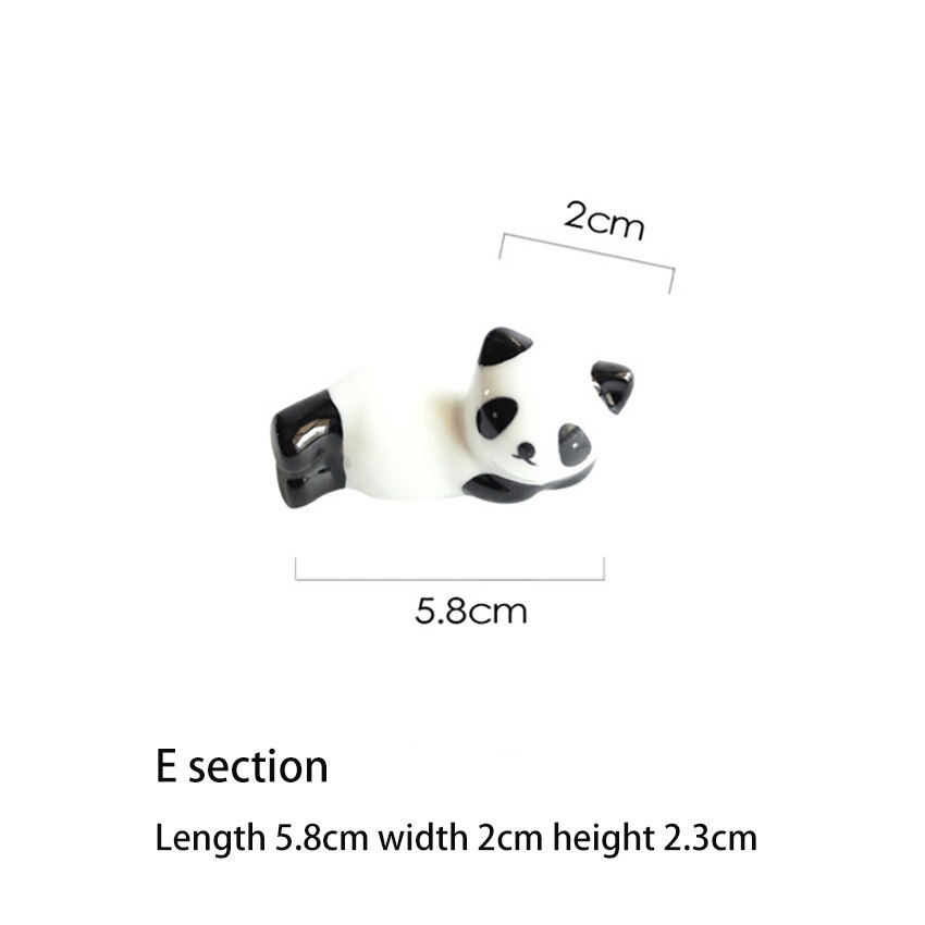 1 stuk schattige cartoon panda eetstokjeshouder keramische eetstokjesstandaard keuken servies voor eetkamer thuis: En