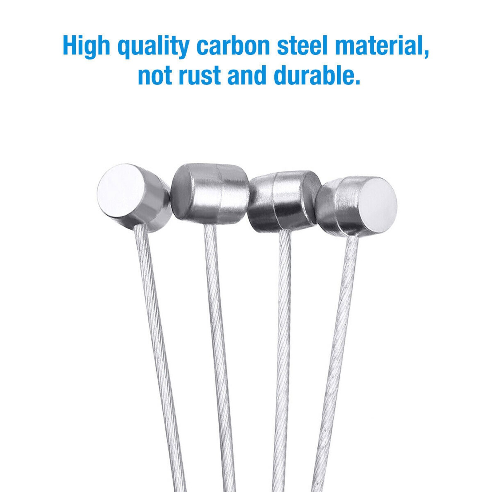 Bike Shifter Cable, 10 Pack Bicycle Gear Shift Cables Set for Most Kinds of Bikes, Steel