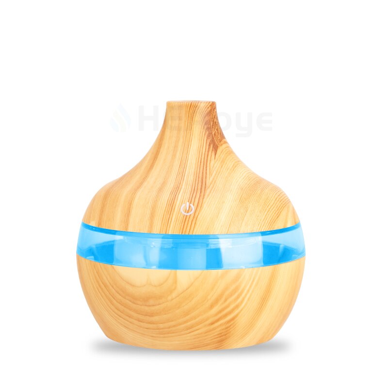 USB Electric Aroma Air Diffuser Wood 300ml Ultrasonic Air Humidifier Essential Oil Aromatherapy Cool Mist Maker Air Purifier: Red