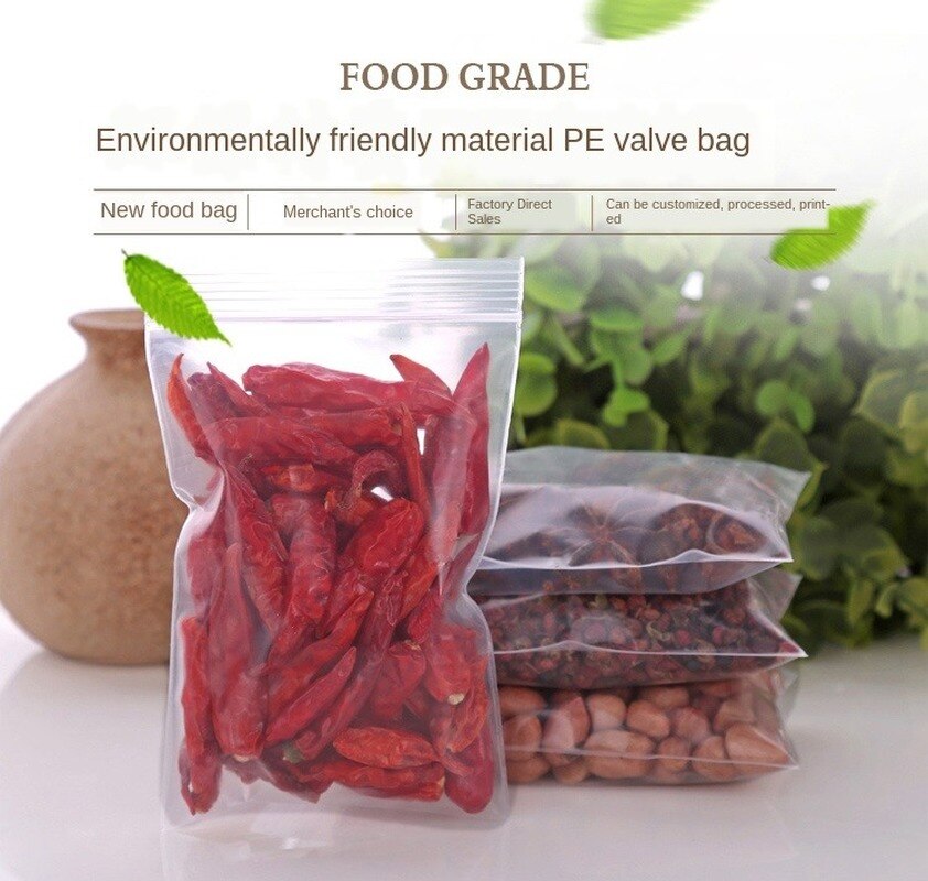 Ziplock Zak Doorzichtige Plastic Zak Plastic Verpakking Zak 7X10Cm Dikke 0.16Mm Pe Plastic Verzegelde Zak Plastic voedsel Zakken 100 Stuks