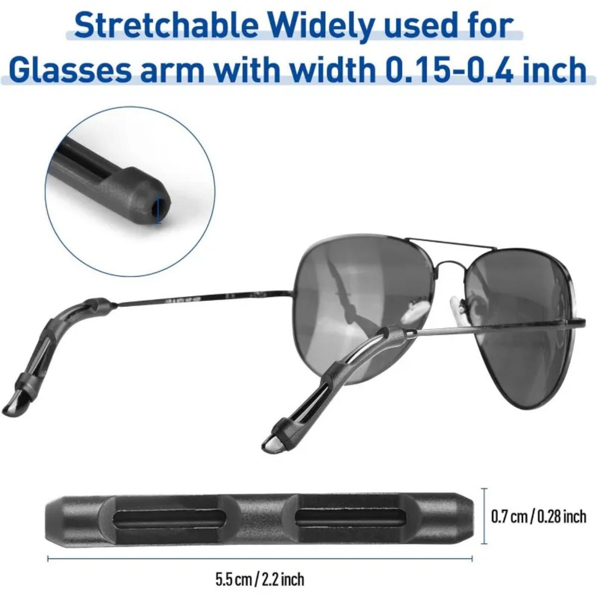 Manchon antidérapant en Silicone pour lunettes, cadre pour les yeux, jambe de traînée, support de crochet d'oreille fixe, artefact Anti-chute, accessoires pour lunettes, 10/20 pièces