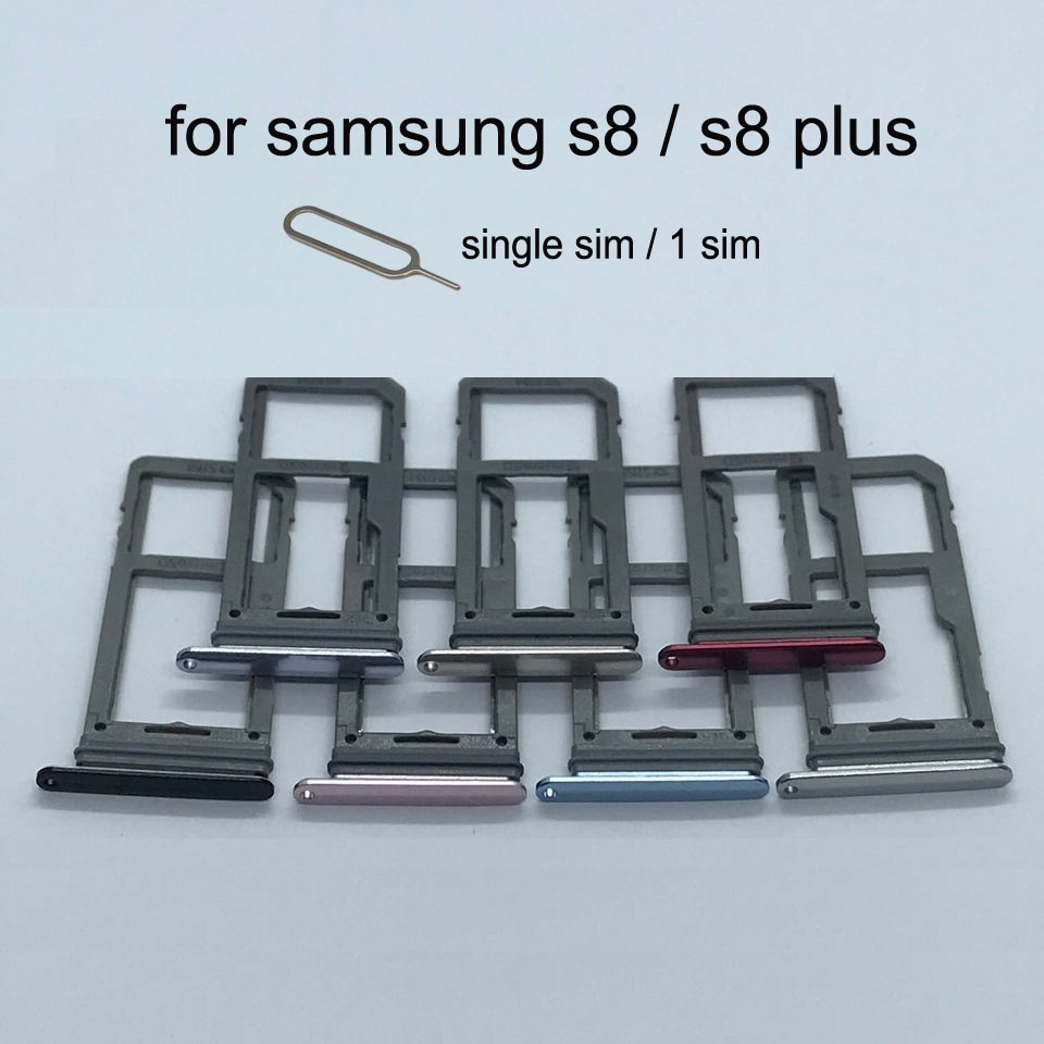 For Samsung Galaxy S8 G950 G950F S8 Plus G955 G955F Original Phone Housing SIM Card Adapter And Micro SD Card Tray Holder