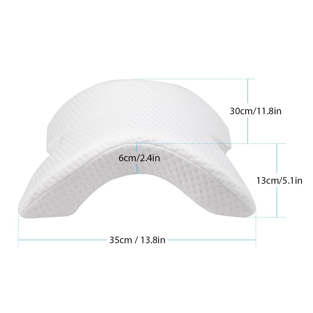 Memory Foam Neck Pillow Arched Nap pillow Couple Sleeping Pillow Slow Rebound Side Sleeper Arm Rest Pillow Back Support Pillow