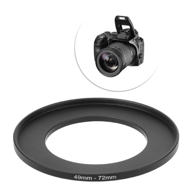 49Mm Tot 72Mm Metalen Step Up Ring Lens Adapter Filter Camera Tool Accessoires G88D