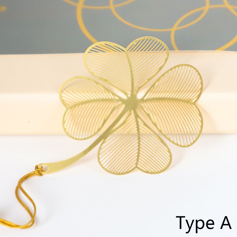 Metal Leaf Bookmark Hollowed Out Brass Leaf Vein Cultural Student Supplies Office School Stationery Accessories: A