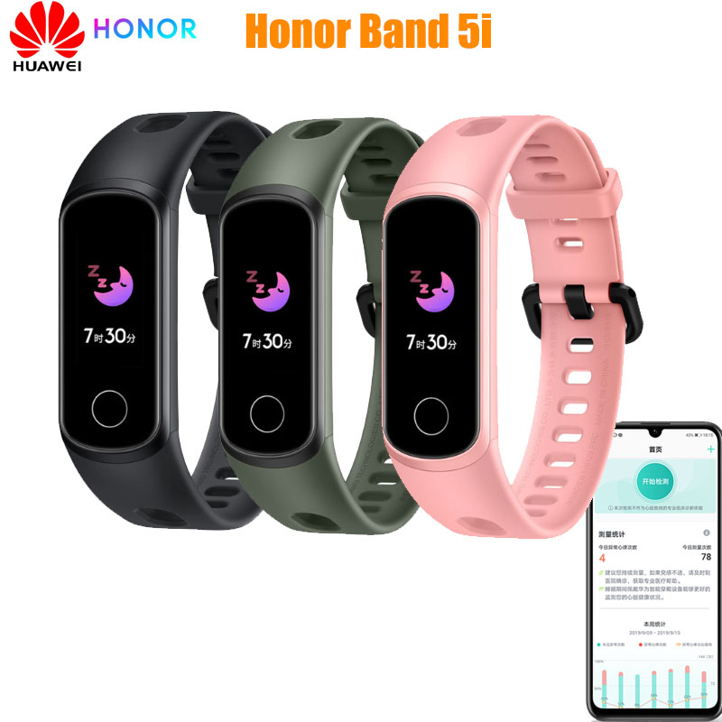 Huawei – montre connectée Honor Band 5i, bracelet AMOLED, moniteur de sommeil, natation, Sport, SpO2, oxygène sanguin, Original