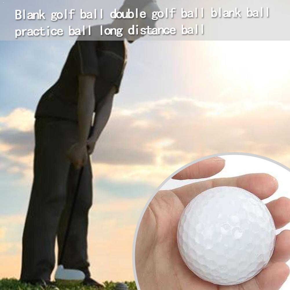 1pc White Golf Ball Practice Rubber Two Piece Ball Ball Blank Tournament Z5E7