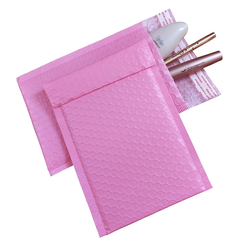50PCS Light Pink Poly Bubble Mailer Padded Envelope self seal mailing bag bubble envelope envelope