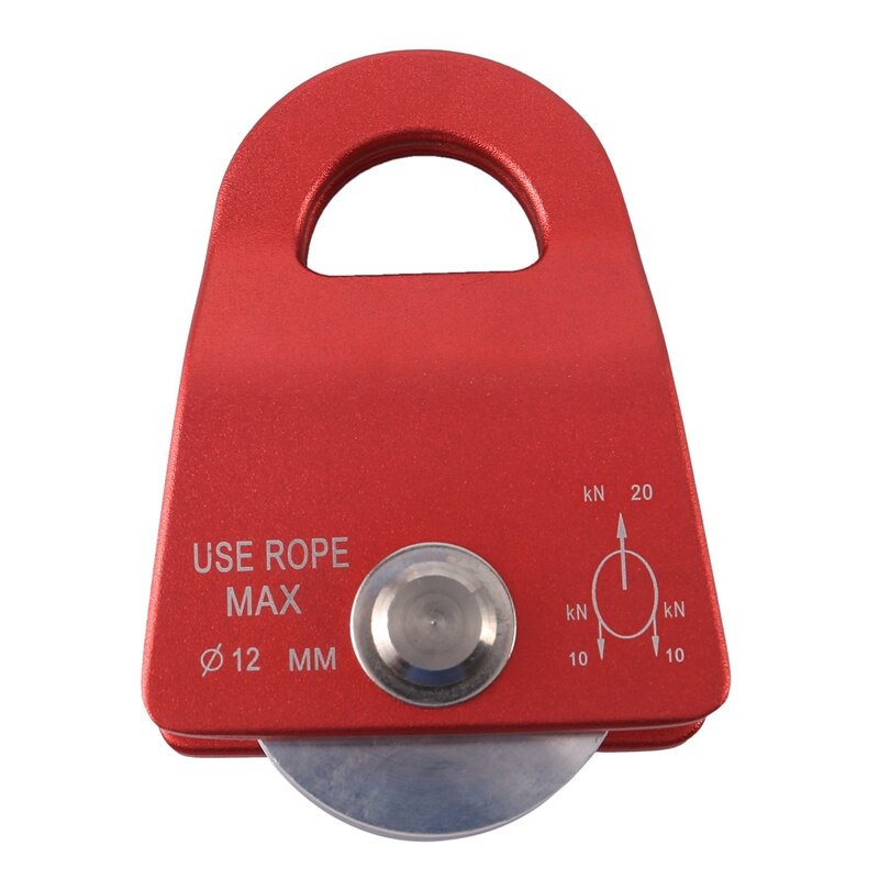 20kN Mini Katrol Mobiele Micro-Prusik Opvang Katrol 1/2 Inch Voor Rigging Arborist Klimmen Wandelen Skiën