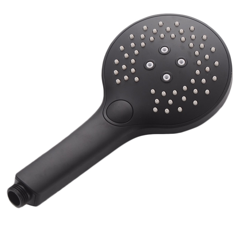 Push Button Hand Shower Head 3-Function Hand Held Showerhead Handheld Showering Wand Shower System Replacement Part Polished C