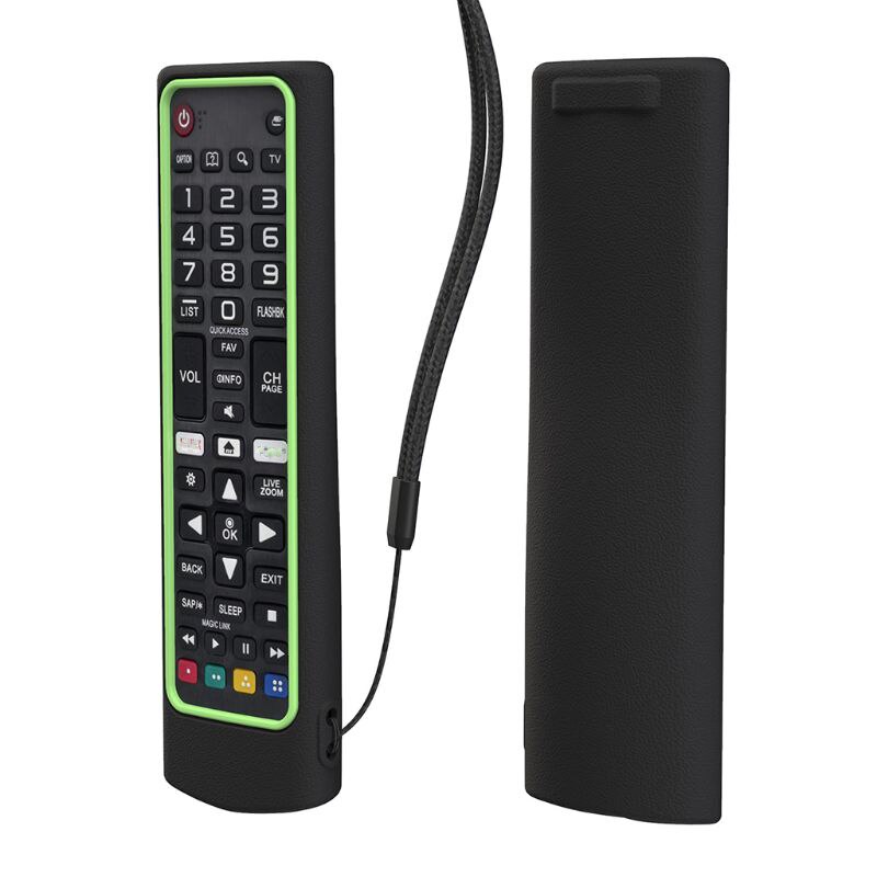 Blødt silikone etui fjernbetjening beskyttelsesdæksel til smart tv akb 75095307 fjernbetjent støvtæt anti-slip controller: B