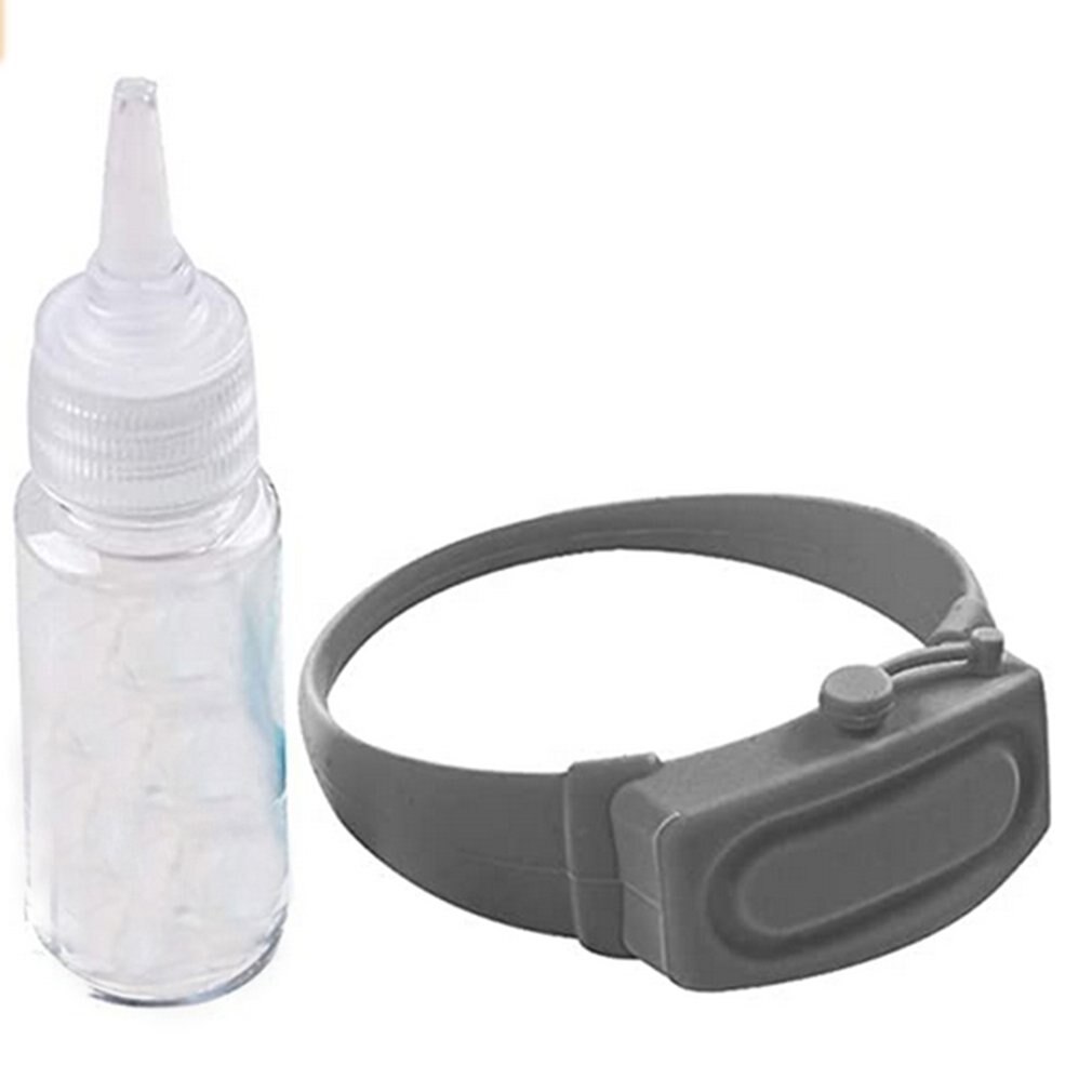 1P Wistband Hand Doseer Hand Ontsmetten Drinkbaar Silia Gel Afzien Pompen Ontsmetten Hand Baelets Wist Baelet: gray