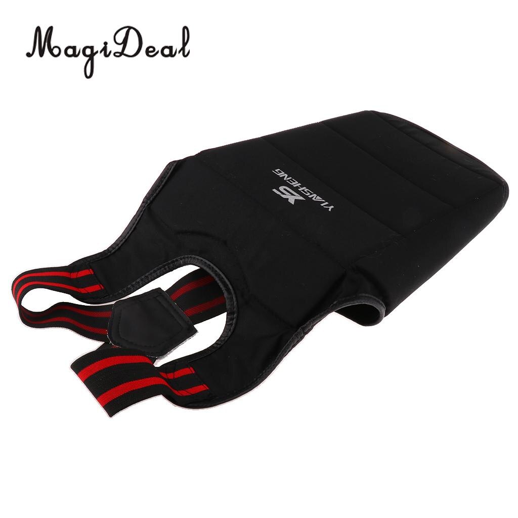 Magideal unisex karate bröstskydd taekwondo kampsport bröst kroppsskydd för boxning sanda träningsapplikation s/m/l/xs/xl