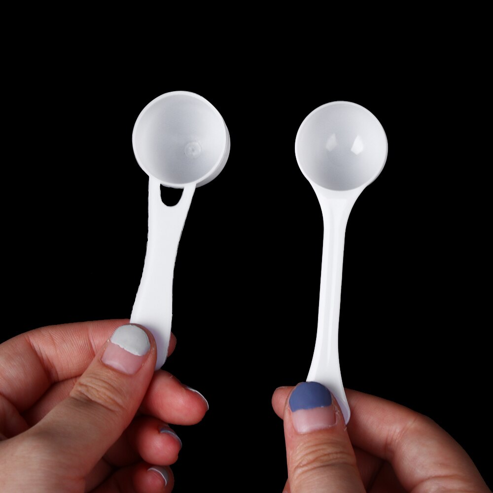 Cuchara medidora de plástico para cocina, pequeñas tazas de café, proteína, leche en polvo, Mini báscula de cocina, suministros para hornear, 1/3/5/10g, 10 Uds.
