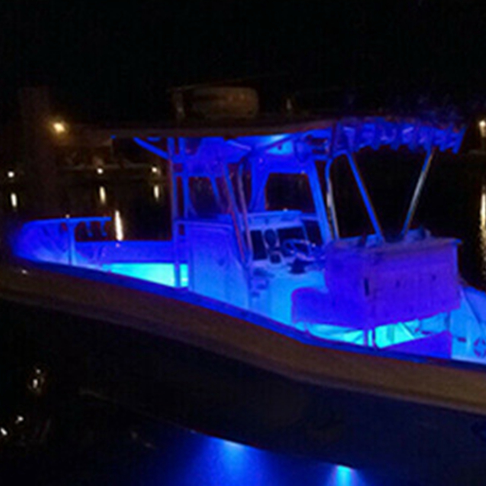 6 LED Deck Courtesy Lights DC 12V LED Stern Light Anchor Navigation Marine Interior Cabin Lights White/Blue/Amber Waterproof