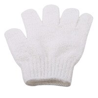 1Pc Plastic Effen Baby Bad Borstels Handschoenen 5 Kleur Stijlen Zachte Baby Bad Kid Newbron Infant Bad Douche Product handdoeken: white