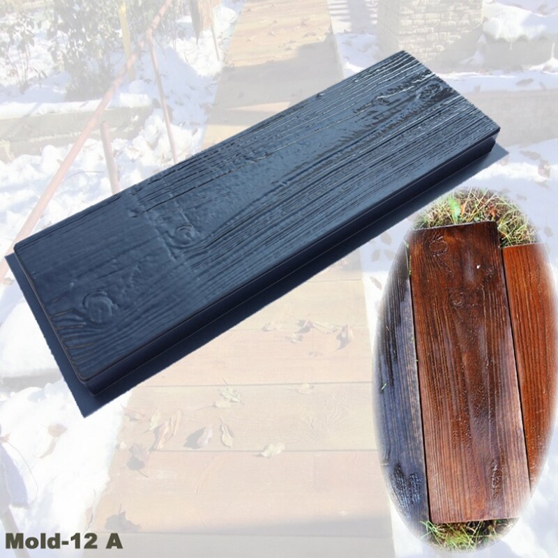 Moule à béton Imitation bois, pour fabrication de chemins, ciment, brique, pavé